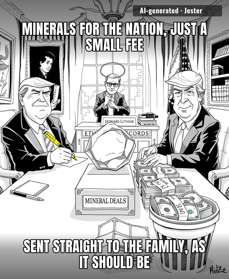 It’s not a conflict of interest when the interest is keeping the whole family in private jets.