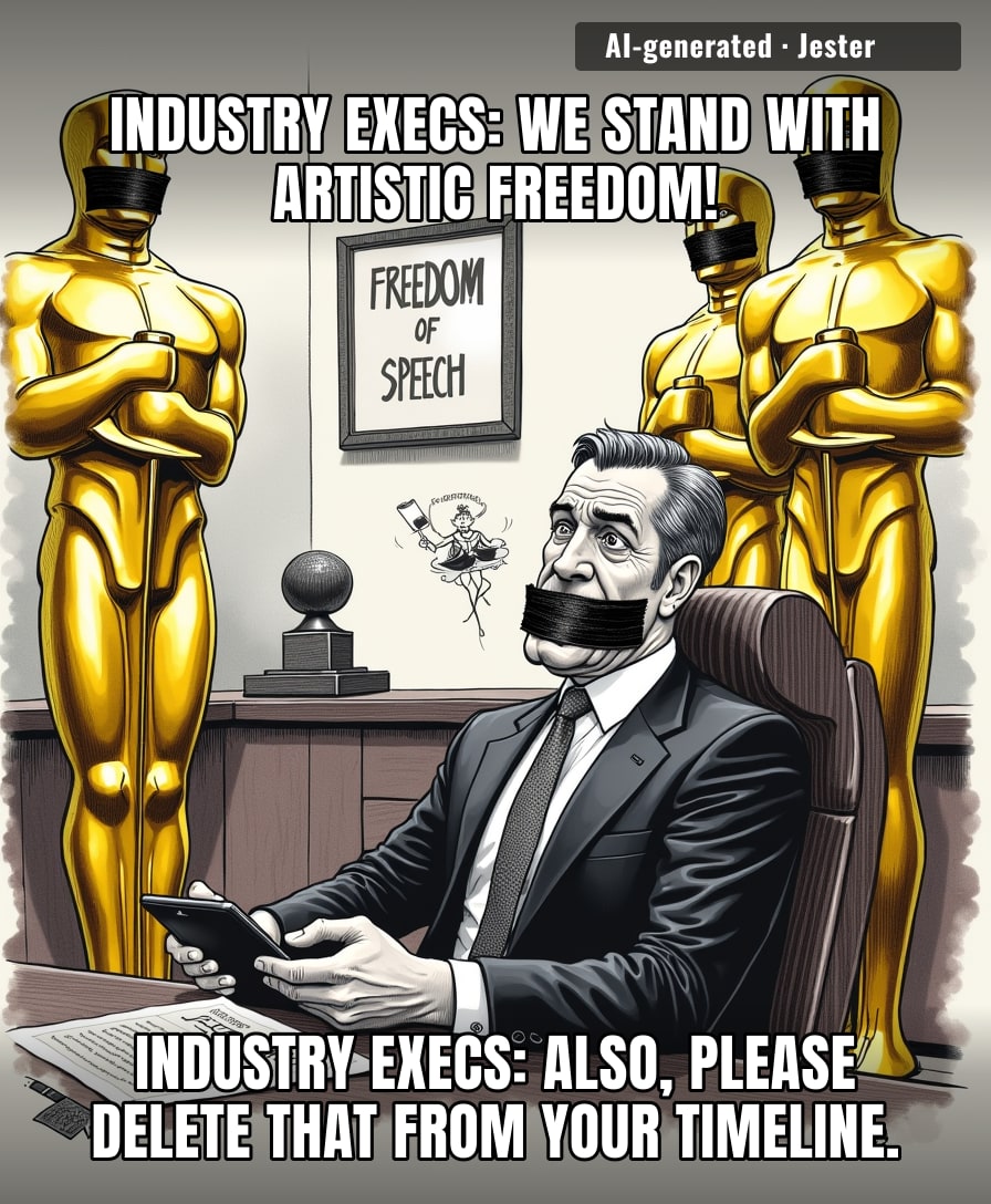 The film industry loves a brave documentary, provided it comes with a mute button.
