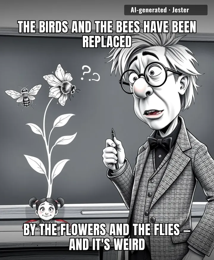 Nature's romance department really downgraded from birdsong to buzzing around trash.
