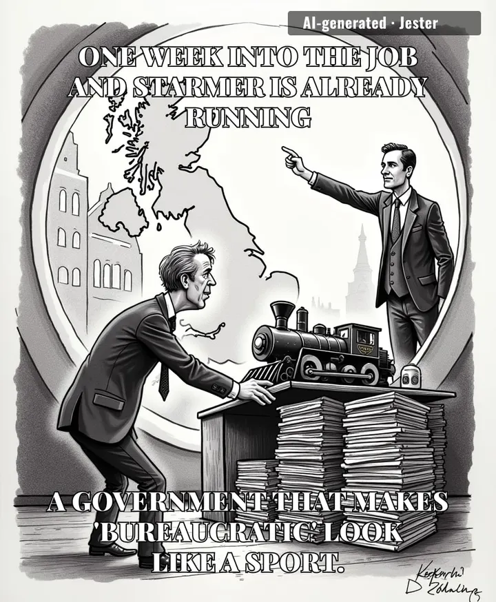 Burnham is busy rebranding Manchester as a sovereign city-state while Starmer is still trying to figure out which drawer in Number 10 keeps the staplers.