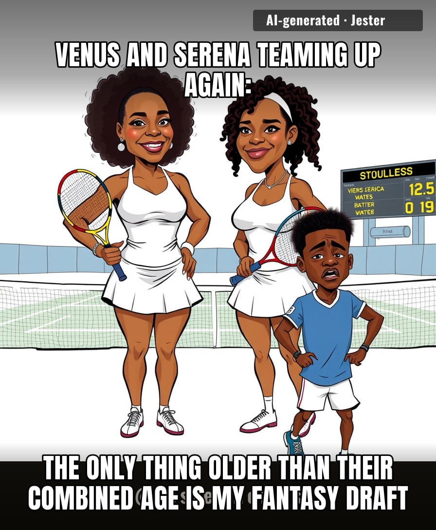 The Williams sisters' doubles return is just their way of reminding us that they can still play while we're on our third knee replacement.