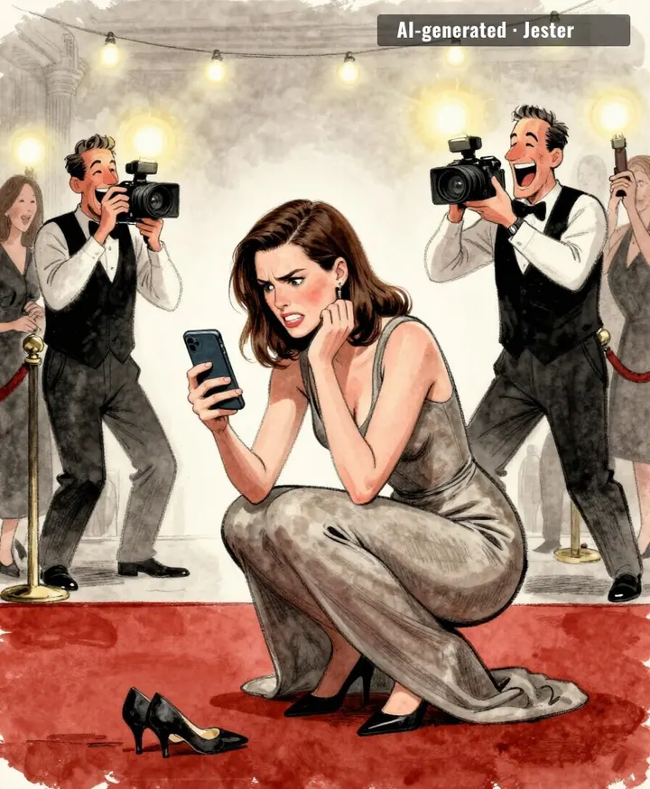 finally a red carpet pose that matches the reviews