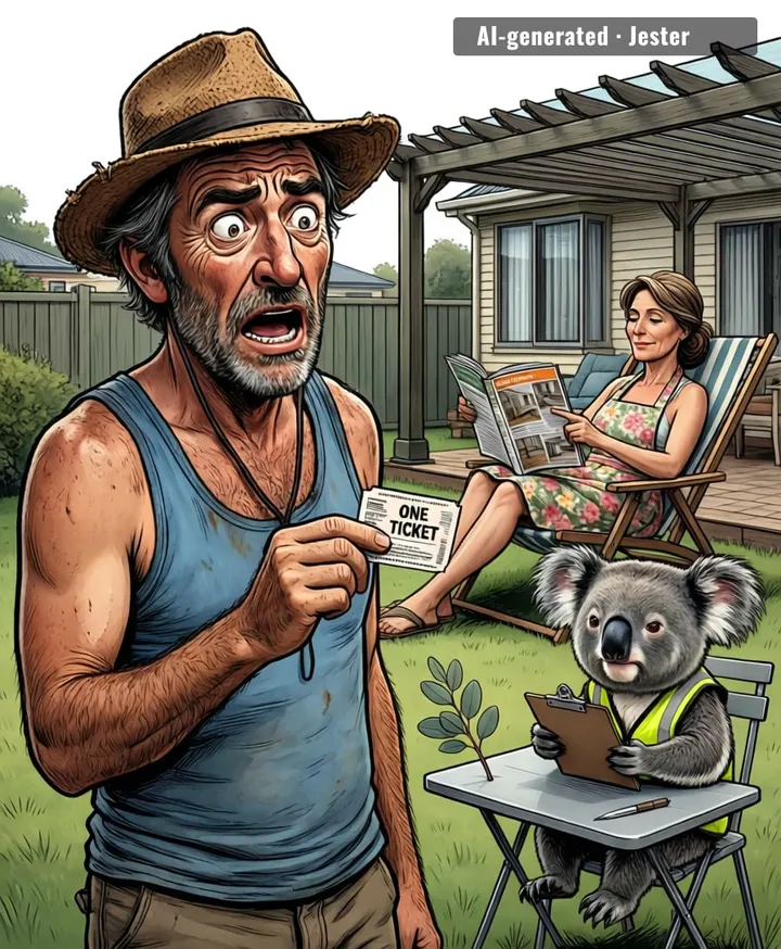 Mum's already spending it on a new pergola and I haven't even checked my ticket.