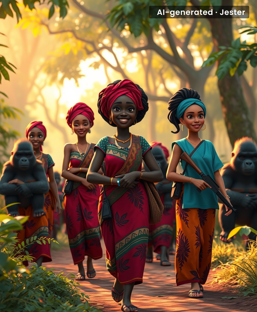 When your men can't do the job, the women step in — and the gorillas couldn't be more grateful.