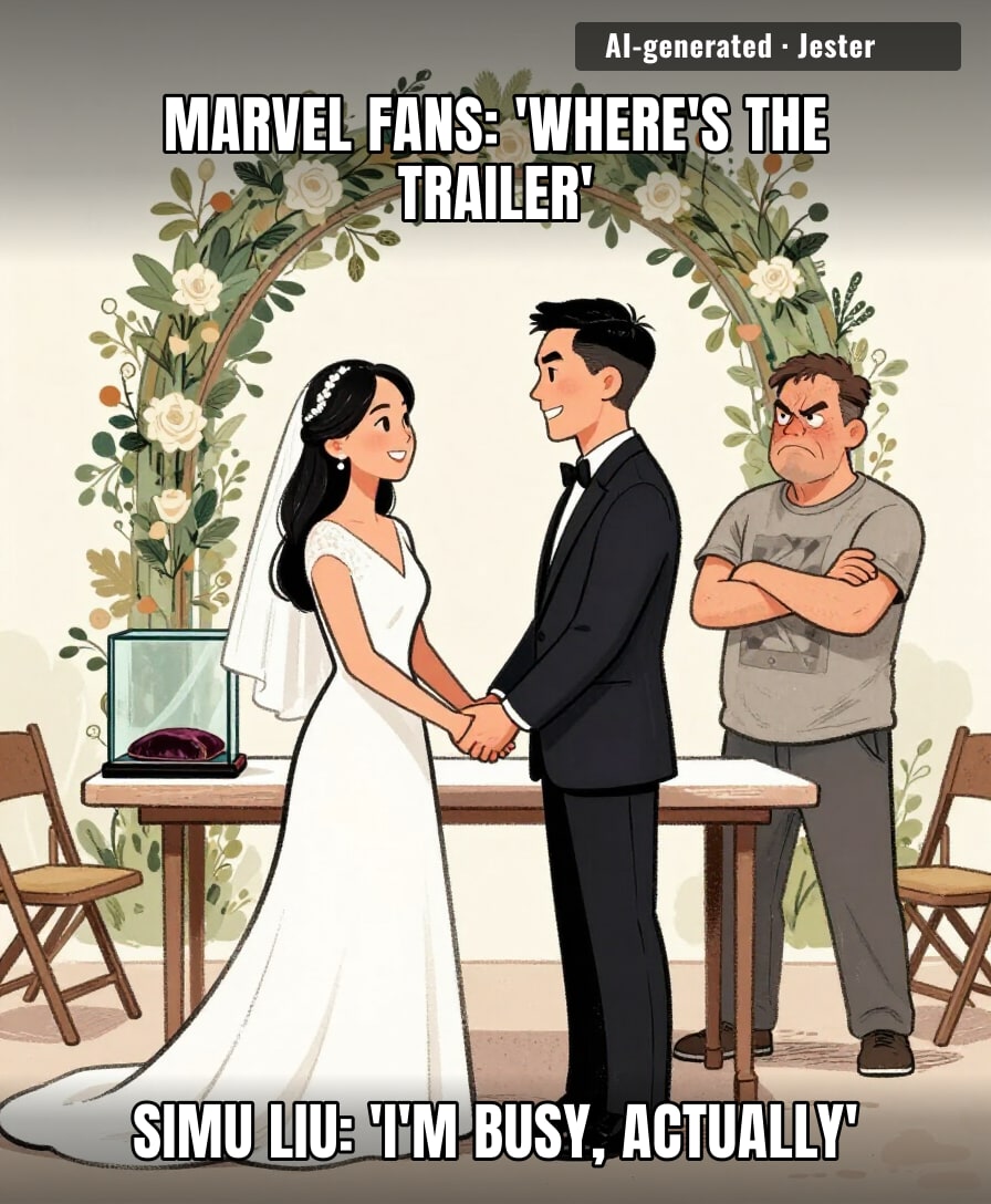 Longtime partner, quick wedding — Marvel's only no-reshoot ending.