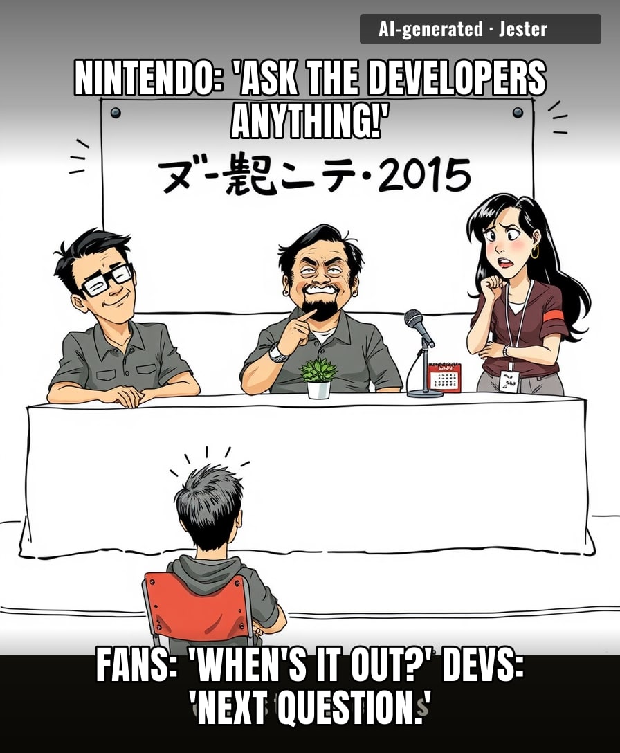 Nintendo announced a game so early that the developers' kids will inherit the release date.