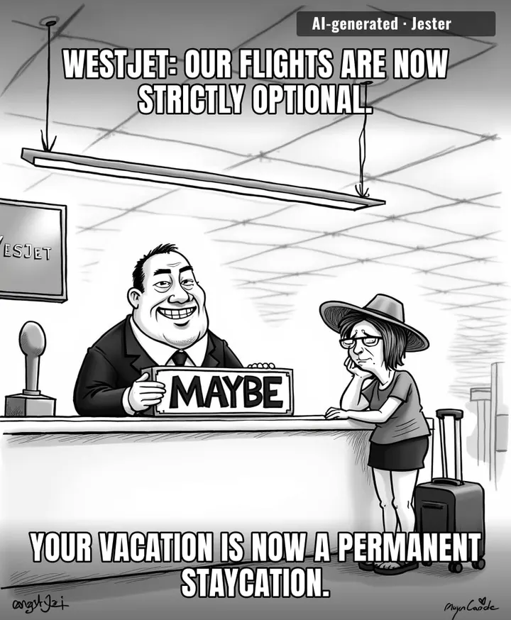 Being rebooked on WestJet currently has the same reliability as a psychic's promise to find your lost soulmate.