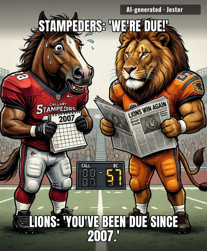 Calgary's last win over BC is now old enough to vote — and their fans still believe.