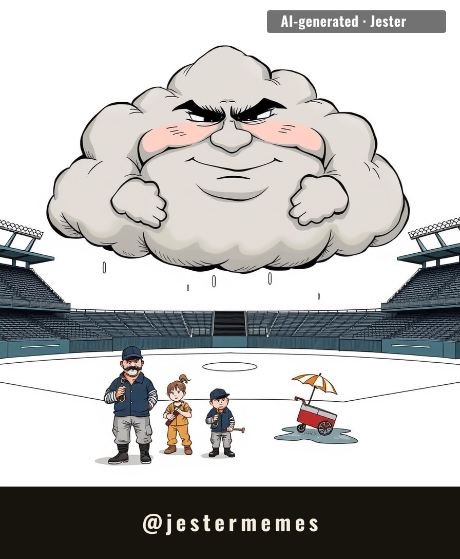 the grounds crew is 0-162 against clouds and still shows up every single day