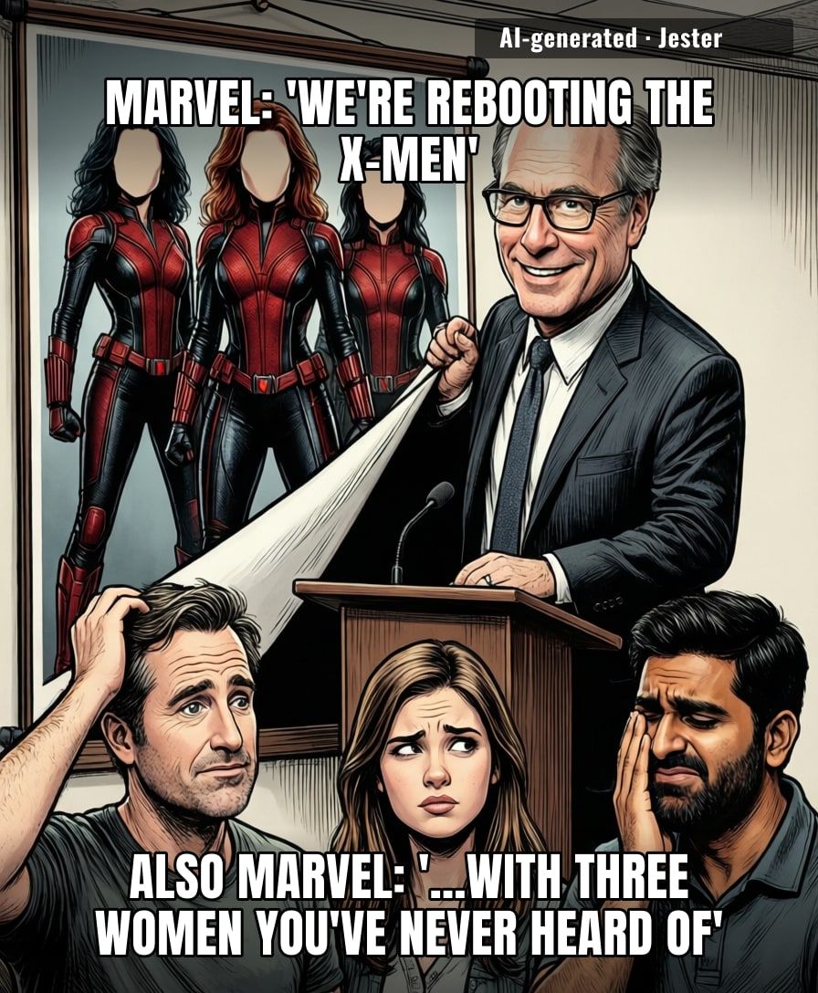 Casting three actresses with actual acting range? Marvel's really trying to confuse the 'woke' crowd.
