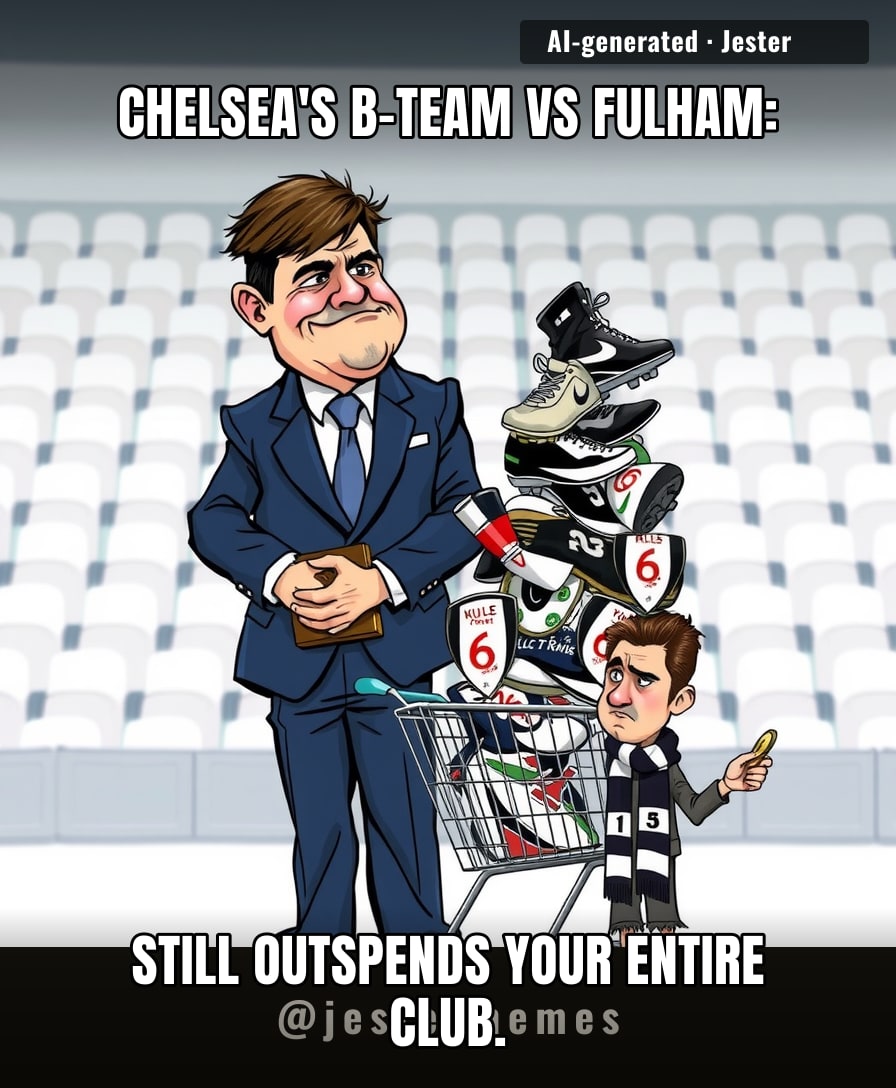 Chelsea's bench is so expensive their substitutes' loan fees could buy Fulham's stadium and still leave change for a new badge.