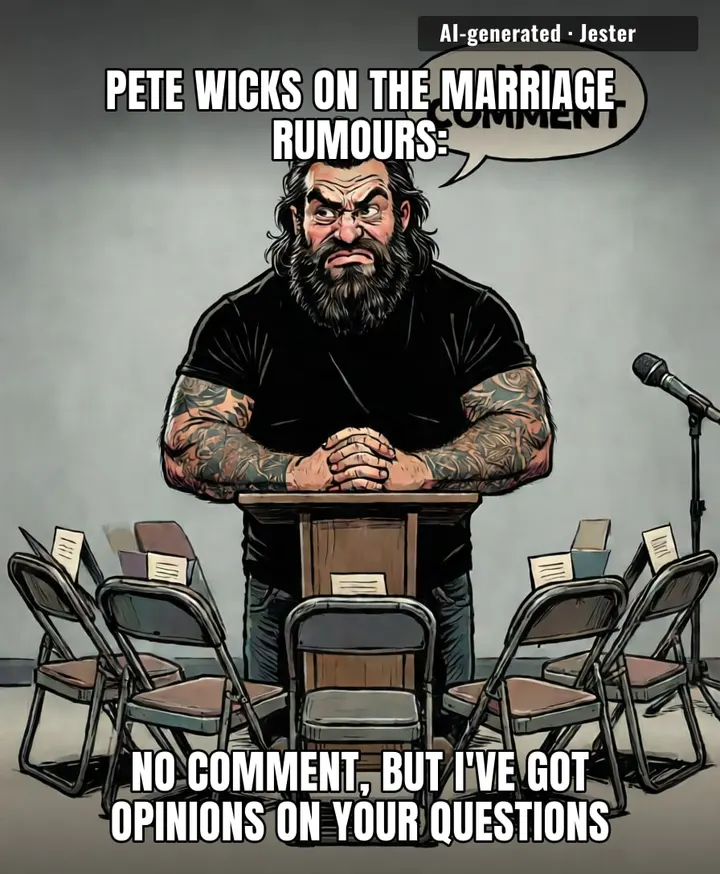 Pete Wicks has been single so long his denial has a publicist.