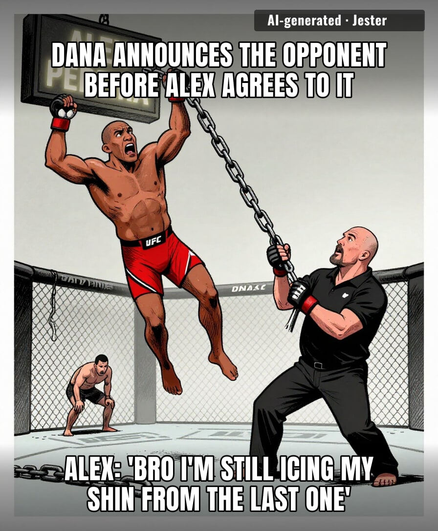 Dana White doesn't need Pereira's signature. He has a pen and a broadcast.