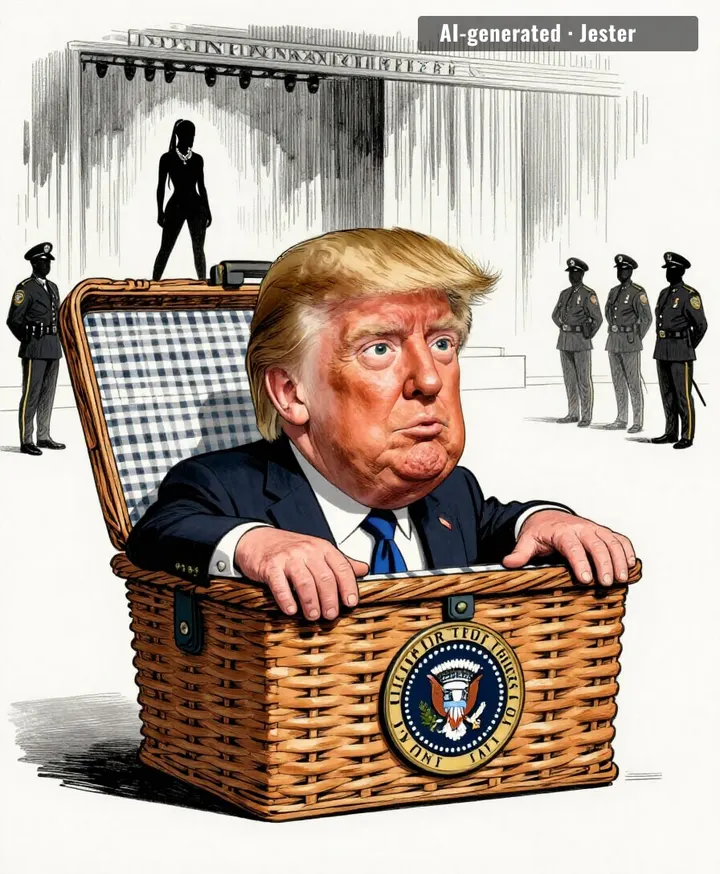 he's not campaigning, he's pic-a-nic-ing.
