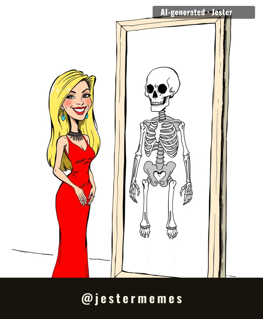 the scary part isn't the video, it's that the mirror is doing the editing.
