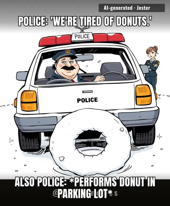 The only thing cops hate more than donuts is paying for their own tires.