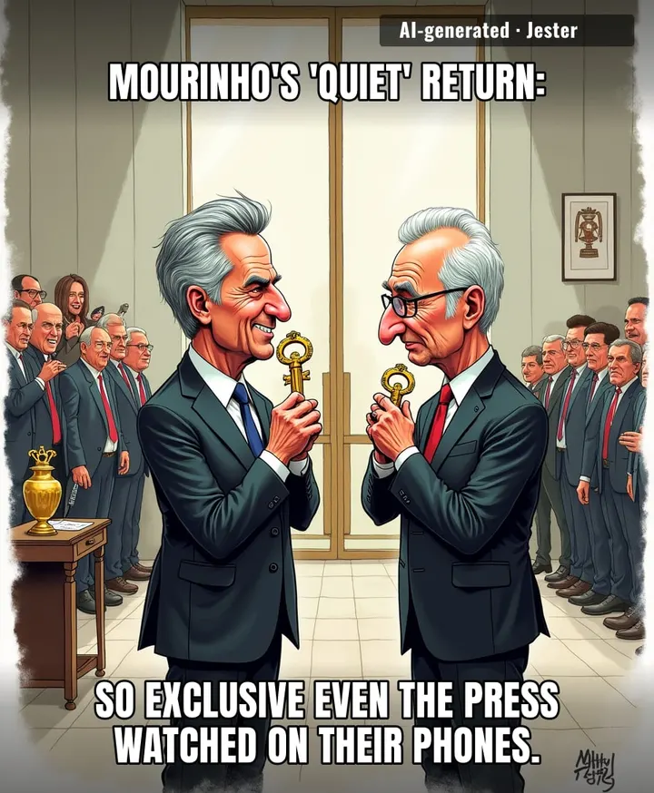 Real Madrid's PR team held a presentation so secretive, even Mourinho's own shadow wasn't invited.