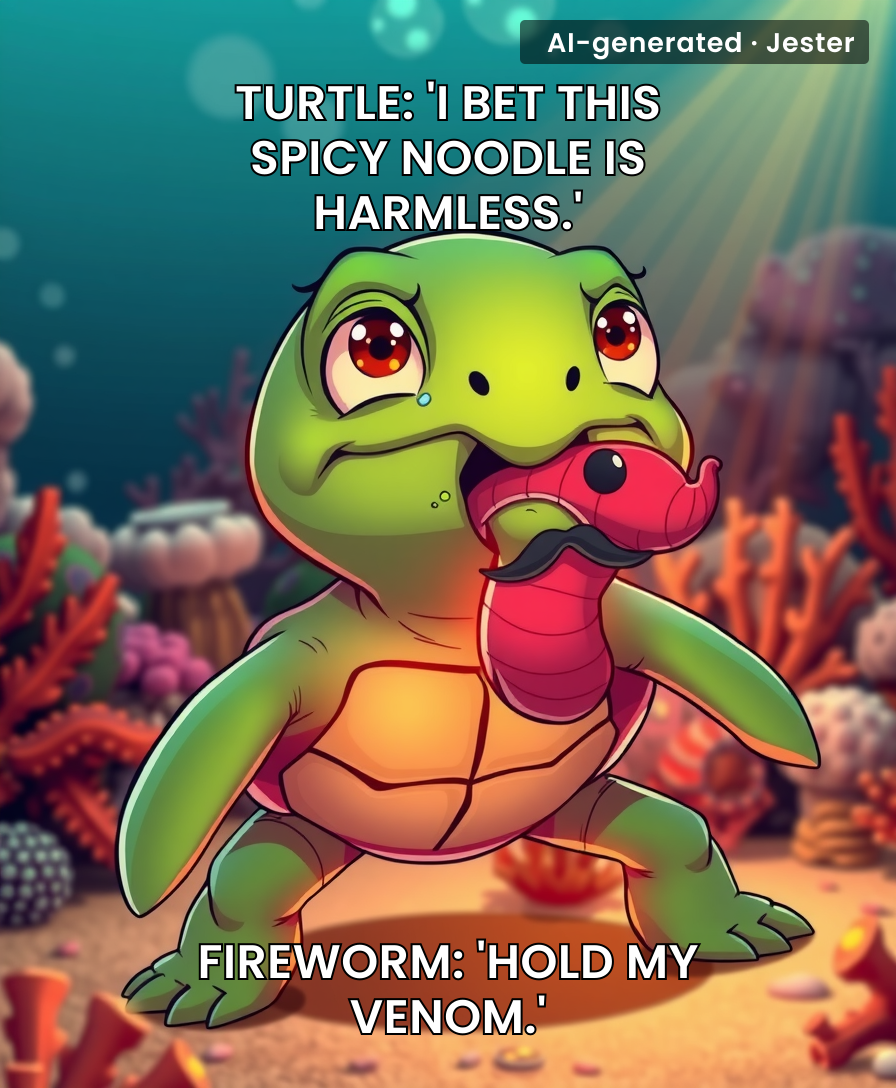 Nature's version of biting into a jalapeño popper that's actually a nuclear reactor.