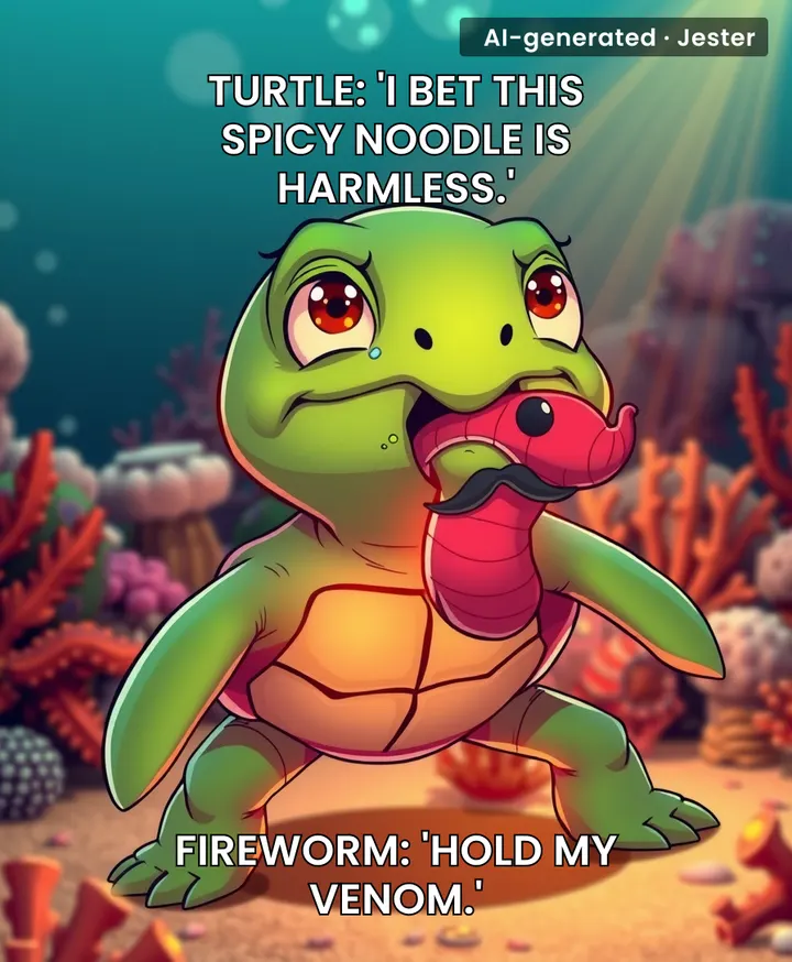Nature's version of biting into a jalapeño popper that's actually a nuclear reactor.