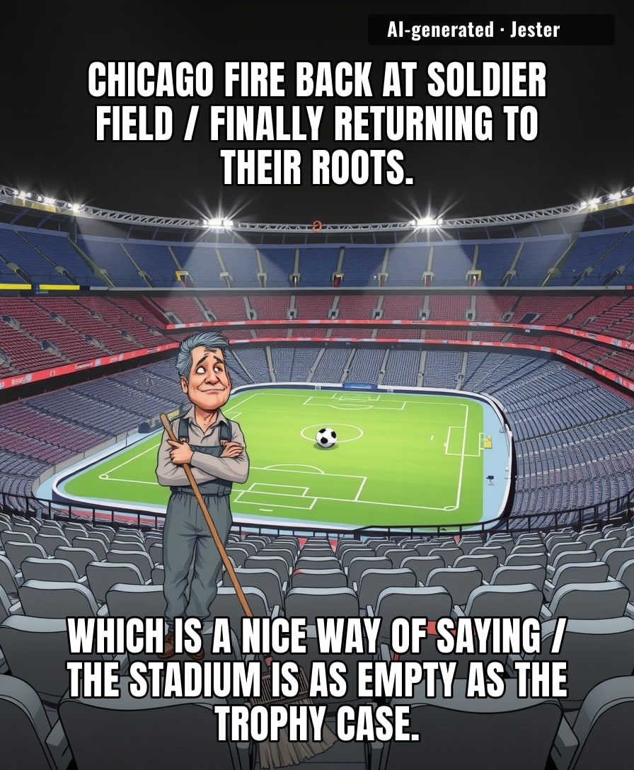 Chicago Fire playing at Soldier Field is like a haunted house that nobody visits, mostly because the scariest thing inside is the team's defensive record.