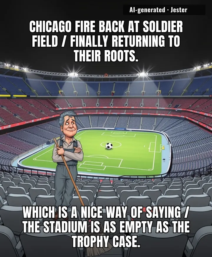 Chicago Fire playing at Soldier Field is like a haunted house that nobody visits, mostly because the scariest thing inside is the team's defensive record.
