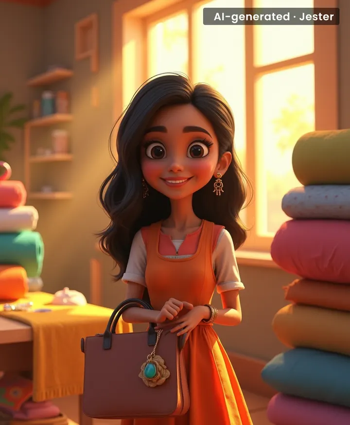 12000 kg of plastic later, she's not just cleaning up — she's dressing up the world.