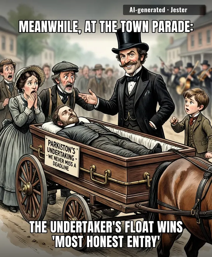 Somewhere in 1885, a man turned a parade float into a job listing, and suddenly everyone understood marketing.