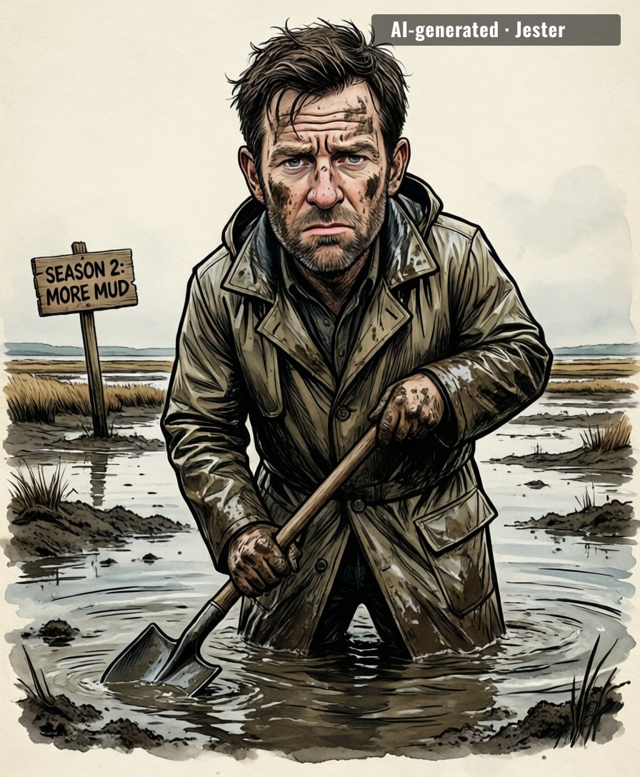 Rafe Spall's back for more salt marsh, proving once again that actors will do anything to avoid real work.