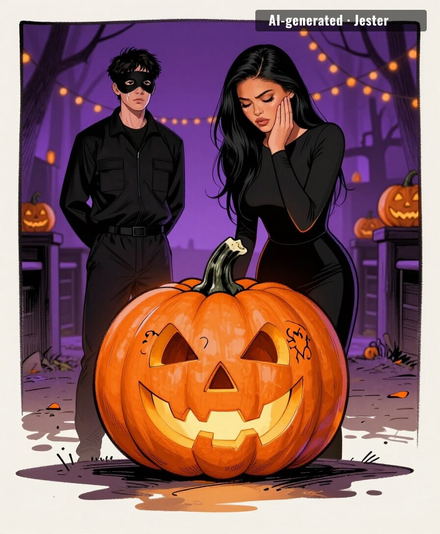 Kylie Cosmetics can't spell Kylie. Billion-dollar brand, twelve-dollar pumpkin.