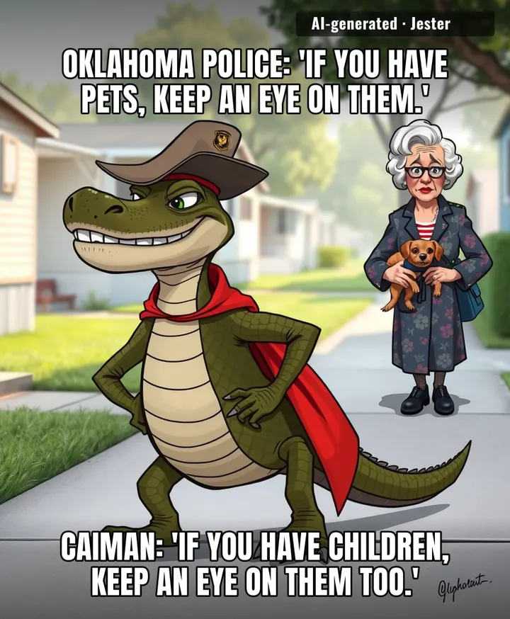 A 3-foot reptile with teeth has a whole county on high alert, and we still can't get people to leash their pit bulls.