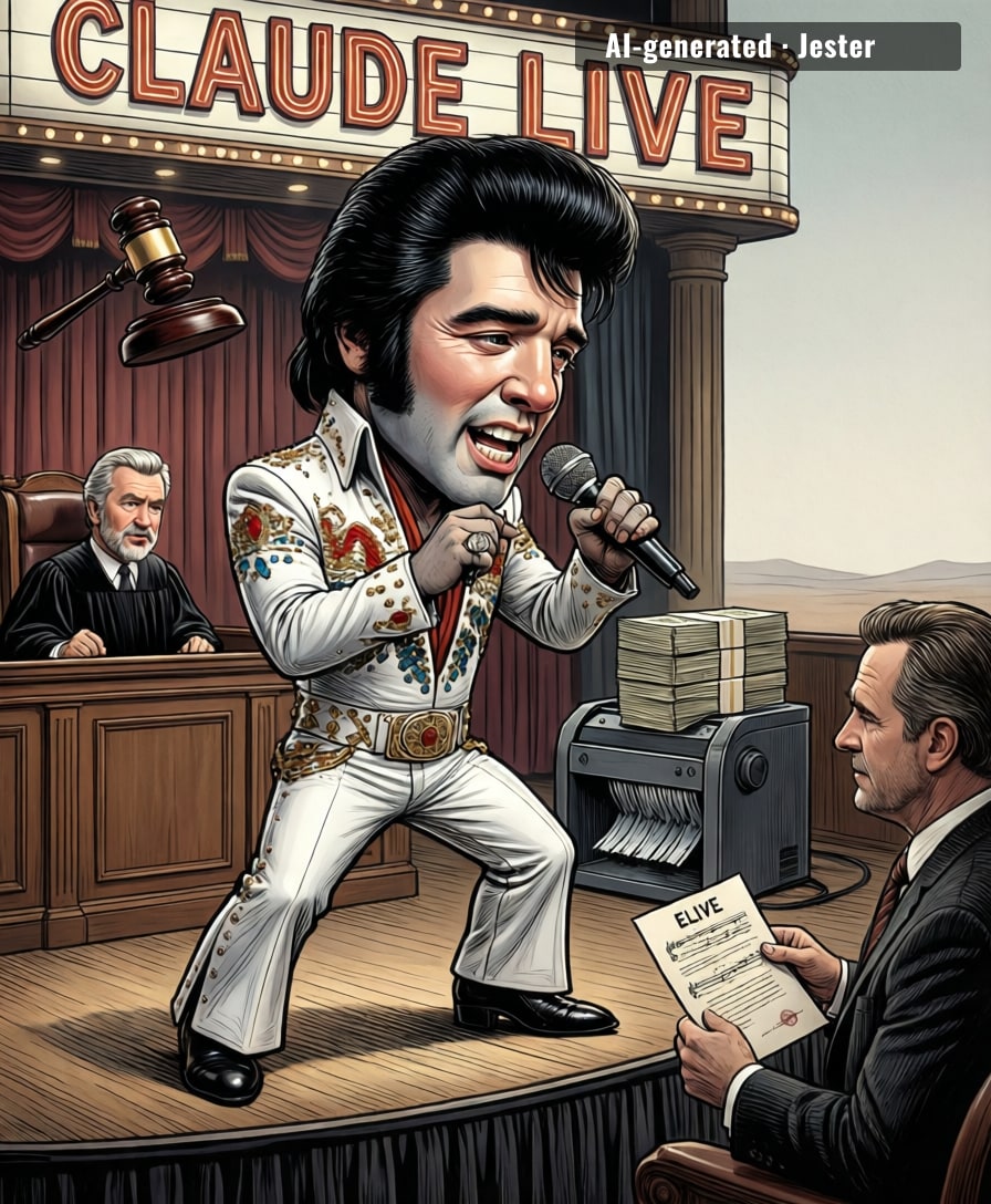 Claude's Vegas residency: all Elvis, no license.