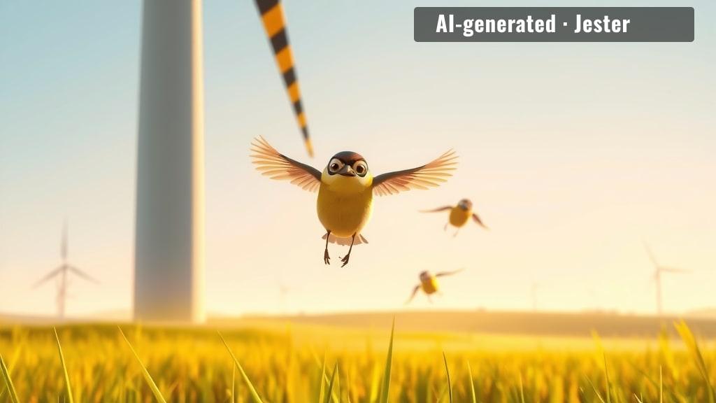 Evolution spent 200 million years inventing the 'don't eat me' stripe. Turbines just borrowed it.