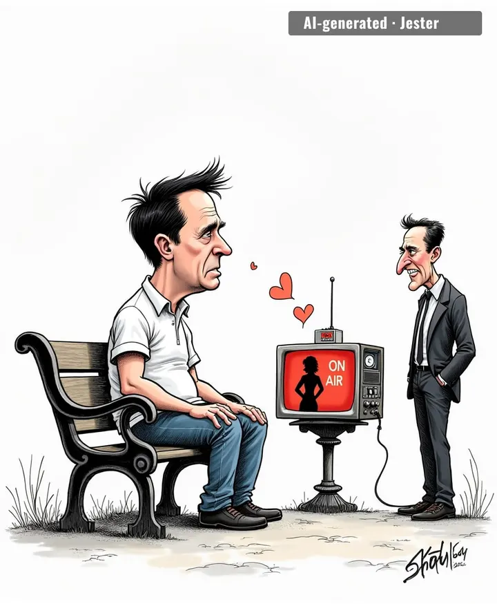 Paddy's dating life is now run by the BBC scheduling department—next up: a mid-morning love slot.