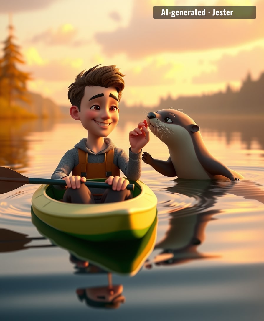 The only creature who swims back for the love, not the snacks.