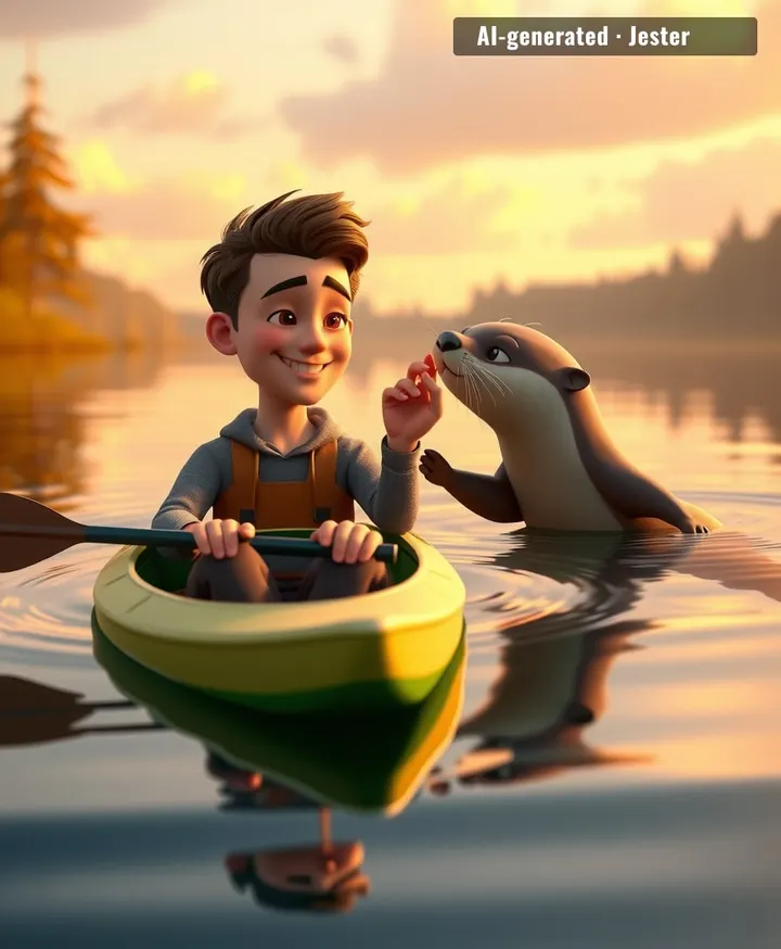 The only creature who swims back for the love, not the snacks.