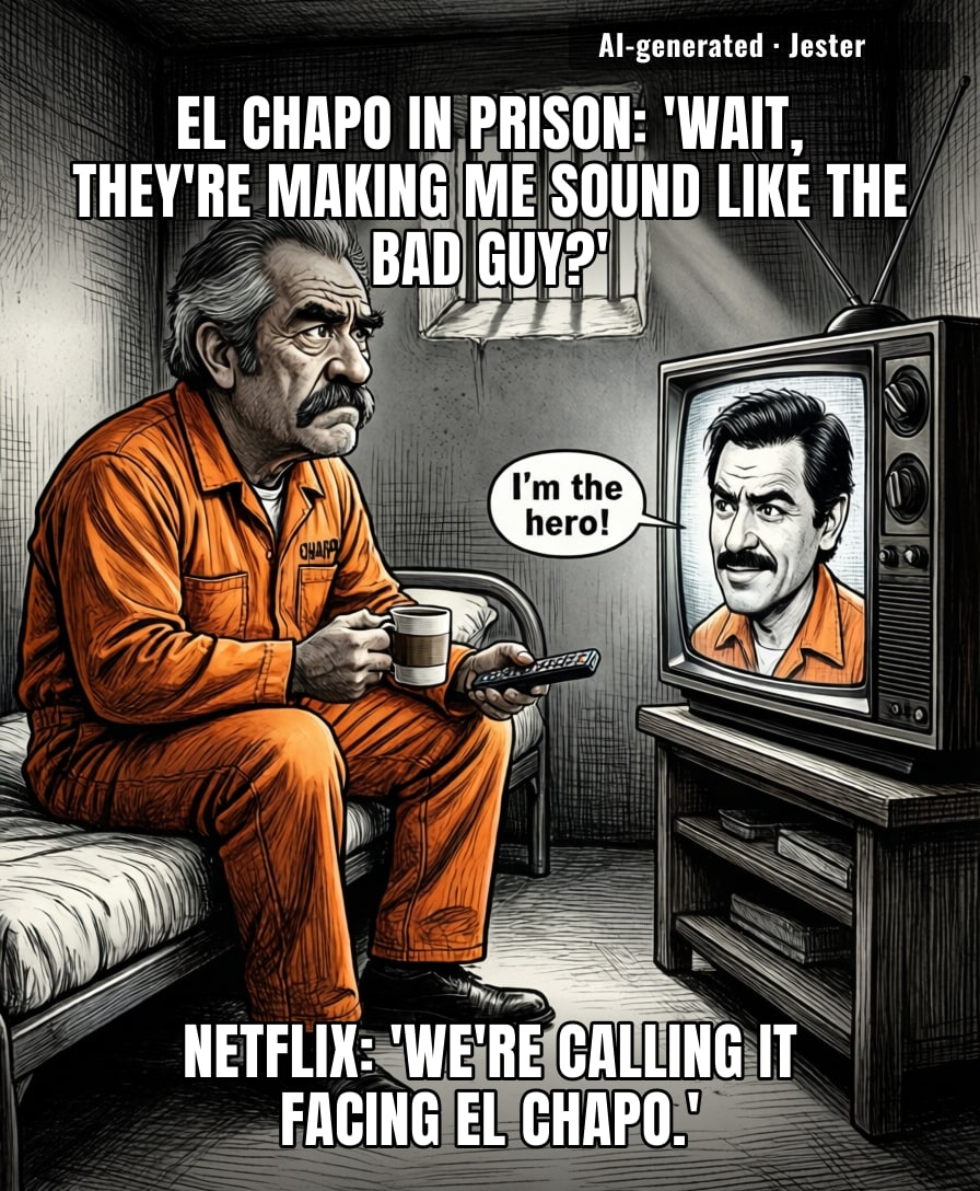 El Chapo's real escape plan: suing Netflix for making him look like a villain.