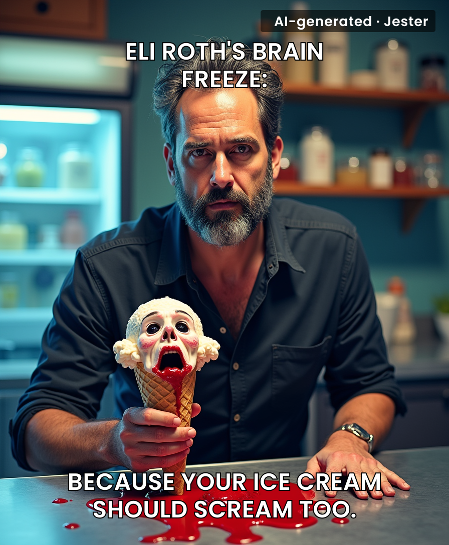 The real horror is paying artisanal prices for a scoop that melts faster than the audience's patience.