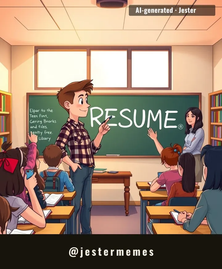 Most of us struggle to remember the English we learned in school; this kid taught his students the English they'd use at the grocery store, then the library hired the last guy who did that.