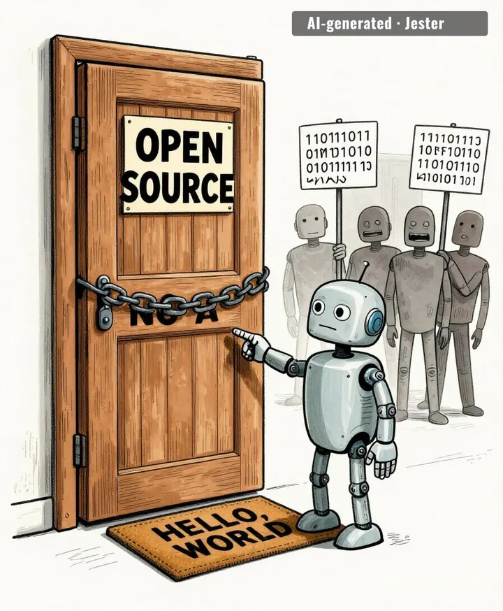 the open source community just installed a doorbell that only rings in English.