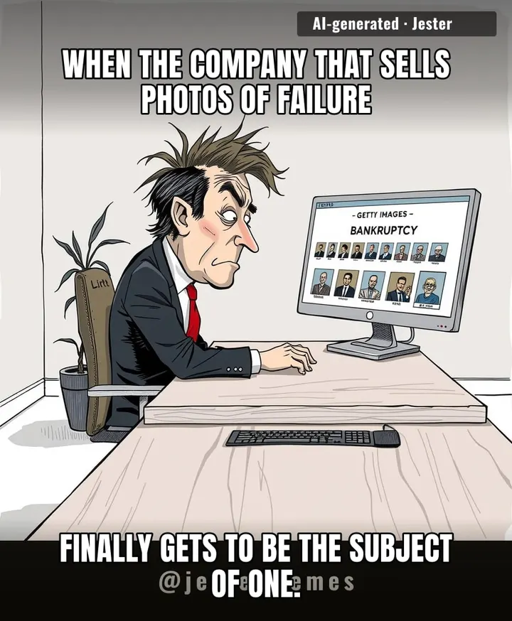 Finally, an original shot for the 'distressed corporate executive' folder.