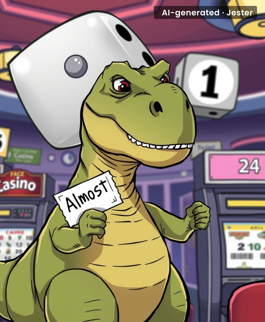 When you're one number off from winning the extinction lottery.
