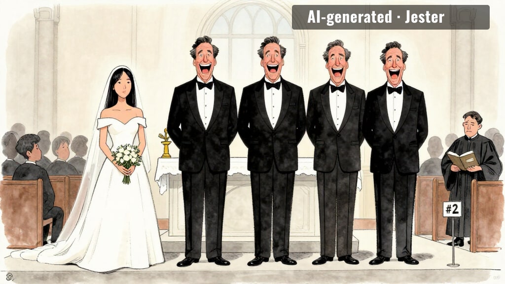 Jim Carrey has been replaced by a clone and the clone is the one who wanted to get married.
