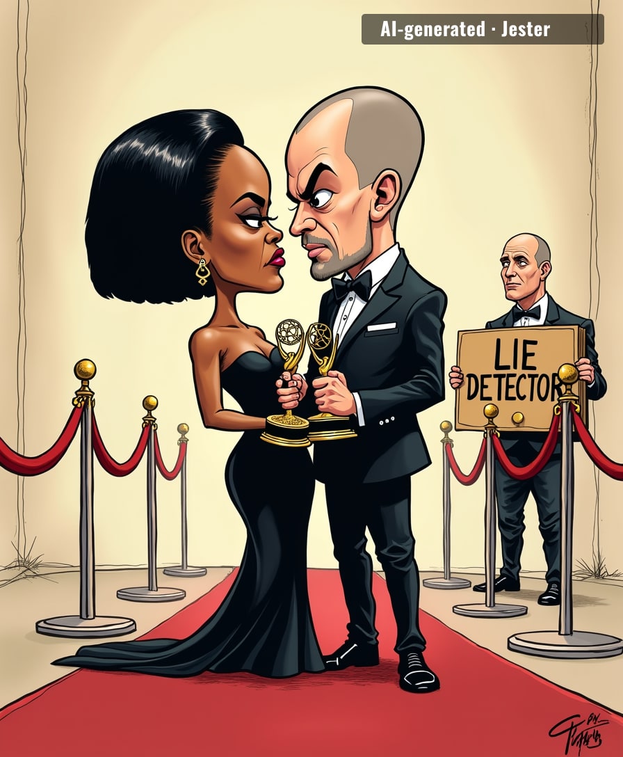 Phaedra and CT are about to find out that a Lie Detector Emmy is just a statue with a blinking red light.