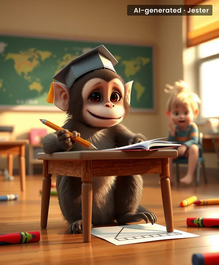 Finally, a scientific comparison that makes both monkeys and parents feel inadequate.