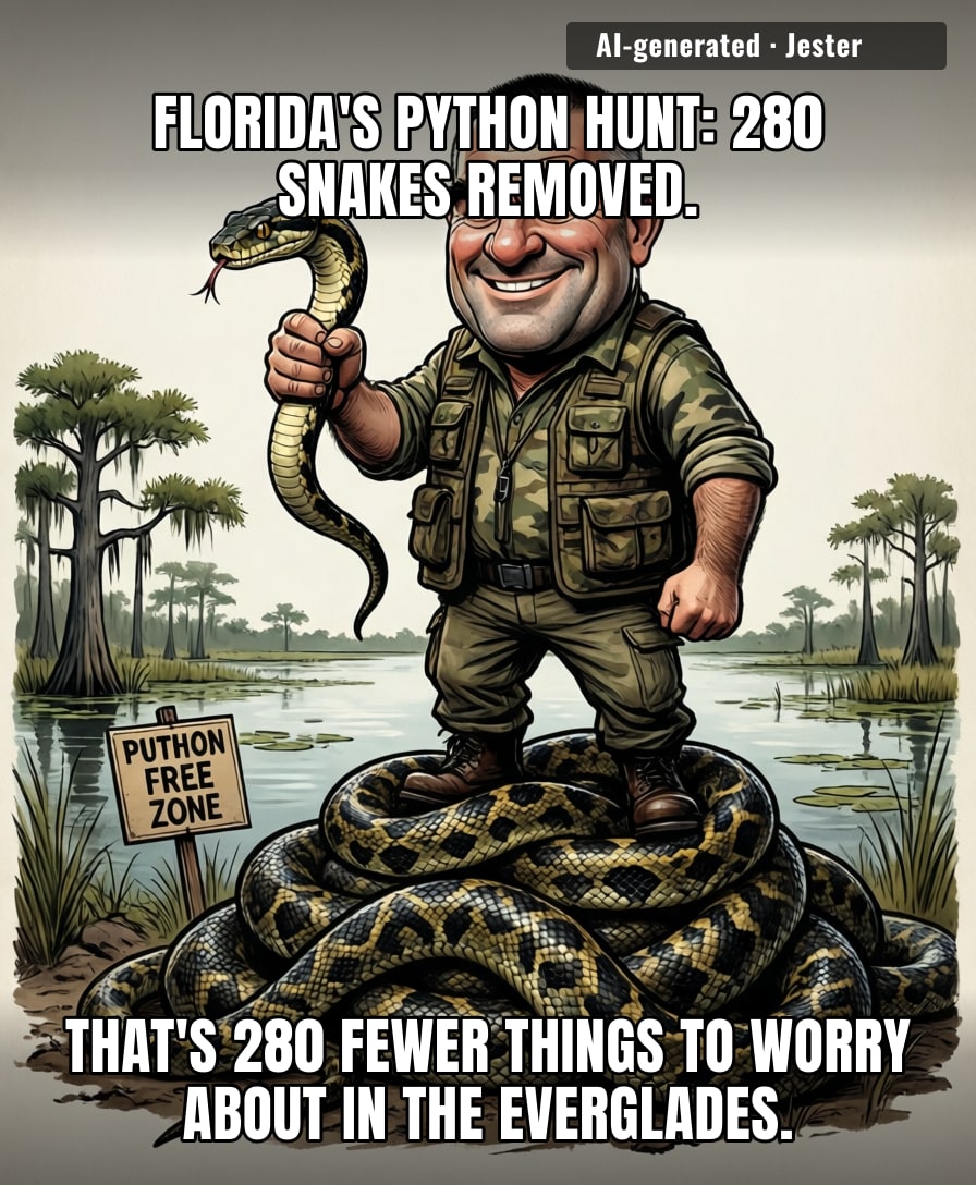 The real winner is whoever didn't have to check their boots for snakes this morning.