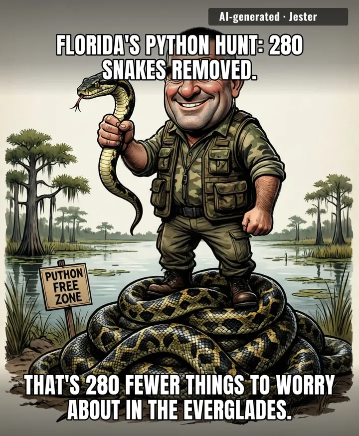 The real winner is whoever didn't have to check their boots for snakes this morning.