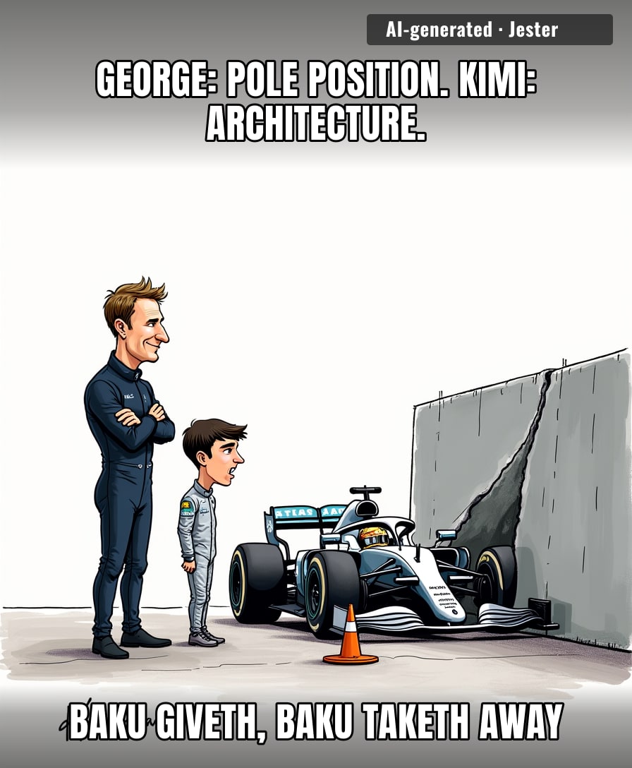 wall undefeated in Baku qualifying, 1-0 against Mercedes rookies
