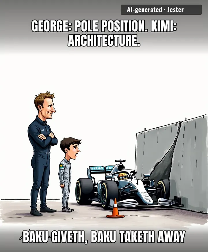 wall undefeated in Baku qualifying, 1-0 against Mercedes rookies