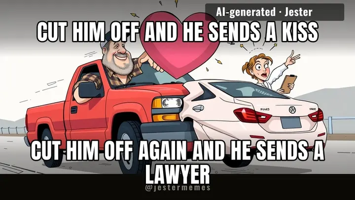 air kisses, then airbags.