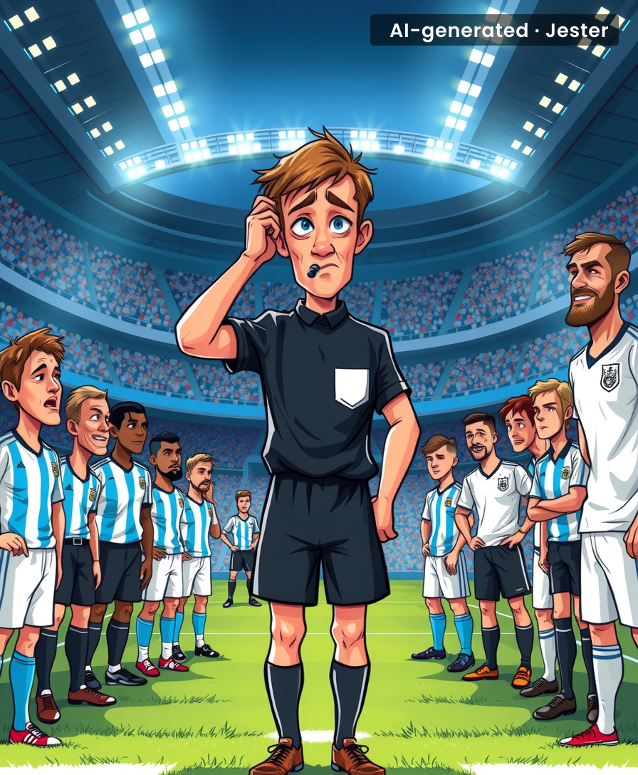 The only thing more chaotic than the match will be the referee trying to figure out which way the players are supposed to kick.